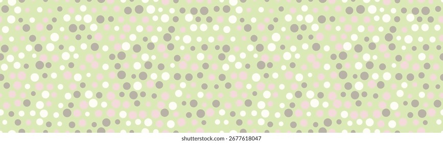 Round spotted pattern with geometric repetition. Ideal for fabric prints, poster backgrounds, and abstract wallpaper designs with trendy circles.