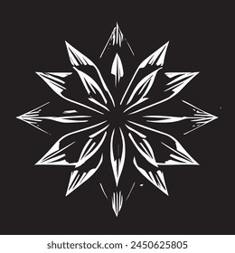 Round, square, dotted, floral, and beautiful ancient geometric patterns adorn simple black and white symmetrical textures.
