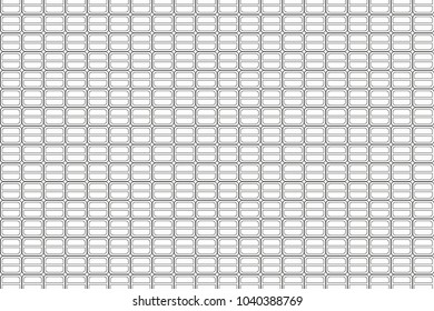 round squares halftone black and white monochrome pattern. modern retro rectangle texture. vector background. wallpaper concept. for web and print