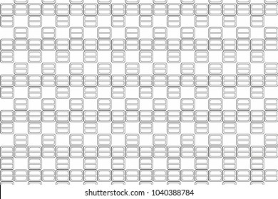 round squares halftone black and white monochrome pattern. modern retro rectangle texture. vector background. wallpaper concept. for web and print