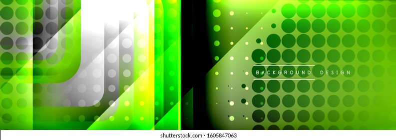 Round squares shapes composition geometric abstract background. Vector Illustration For Wallpaper, Banner, Background, Card, Book, Illustration, landing page, cover, placard, poster, banner, flyer