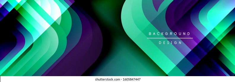 Round squares shapes composition geometric abstract background. Vector Illustration For Wallpaper, Banner, Background, Card, Book, Illustration, landing page, cover, placard, poster, banner, flyer