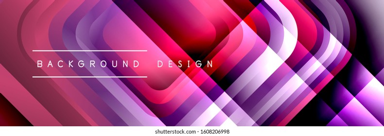 Round squares shapes composition geometric abstract background. Vector Illustration For Wallpaper, Banner, Background, Card, Book, Illustration, landing page, cover, placard, poster, banner, flyer