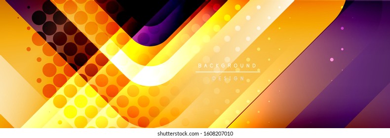 Round squares shapes composition geometric abstract background. Vector Illustration For Wallpaper, Banner, Background, Card, Book, Illustration, landing page, cover, placard, poster, banner, flyer