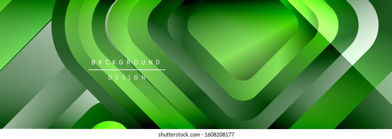 Round squares shapes composition geometric abstract background. Vector Illustration For Wallpaper, Banner, Background, Card, Book, Illustration, landing page, cover, placard, poster, banner, flyer