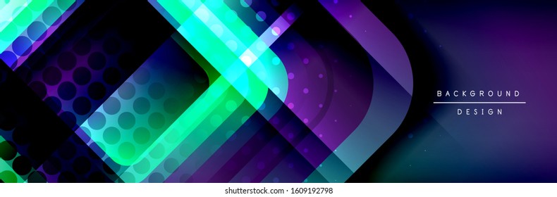 Round squares shapes composition geometric abstract background. Vector Illustration For Wallpaper, Banner, Background, Card, Book, Illustration, landing page, cover, placard, poster, banner, flyer