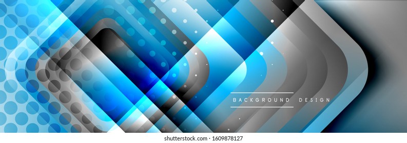 Round squares shapes composition geometric abstract background. Vector Illustration For Wallpaper, Banner, Background, Card, Book, Illustration, landing page, cover, placard, poster, banner, flyer