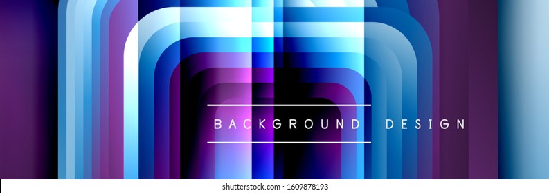 Round squares shapes composition geometric abstract background. Vector Illustration For Wallpaper, Banner, Background, Card, Book, Illustration, landing page, cover, placard, poster, banner, flyer