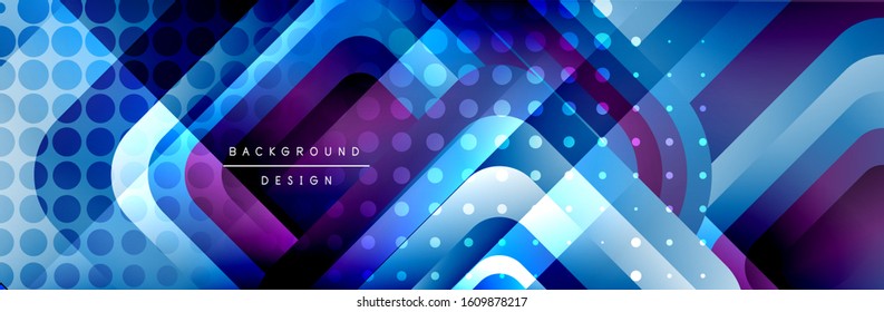 Los cuadrados redondeados forman el fondo abstracto geométrico de la composición. Ilustración vectorial para papel tapiz, cartel, fondo, tarjeta, libro, ilustración, página de inicio, portada, cartel, cartel, pancarta, volante