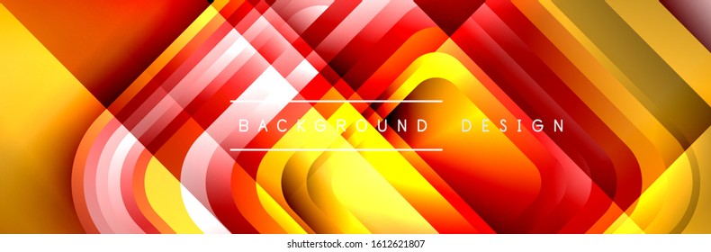 Round squares shapes composition geometric abstract background. Vector Illustration For Wallpaper, Banner, Background, Card, Book, Illustration, landing page, cover, placard, poster, banner, flyer