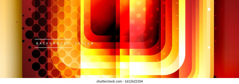 Los cuadrados redondeados forman el fondo abstracto geométrico de la composición. Ilustración vectorial para papel tapiz, cartel, fondo, tarjeta, libro, ilustración, página de inicio, portada, cartel, cartel, pancarta, volante