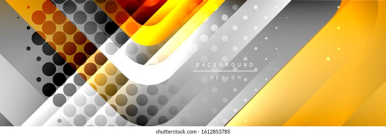 Runde Quadrate formen die Zusammensetzung geometrisch abstrakter Hintergrund. Vektorgrafik für Bildschirmhintergründe, Banner, Hintergrund, Karte, Buch, Illustration, Landungsseite, Abdeckung, Plakat, Plakat, Banner, Flyer