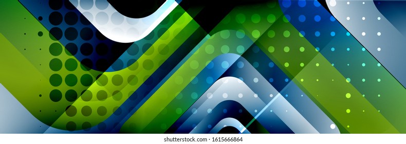 Round squares shapes composition geometric abstract background. Vector Illustration For Wallpaper, Banner, Background, Card, Book, Illustration, landing page, cover, placard, poster, banner, flyer