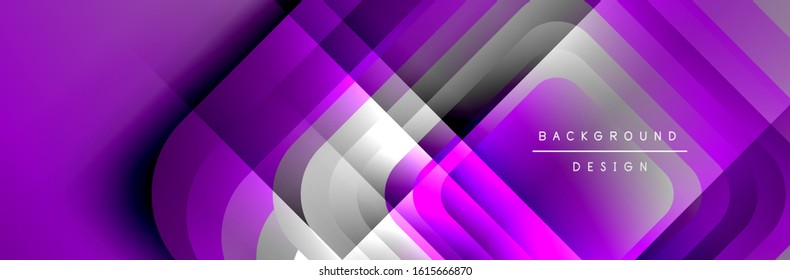 Round squares shapes composition geometric abstract background. Vector Illustration For Wallpaper, Banner, Background, Card, Book, Illustration, landing page, cover, placard, poster, banner, flyer
