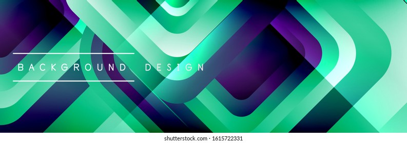 Round squares shapes composition geometric abstract background. Vector Illustration For Wallpaper, Banner, Background, Card, Book, Illustration, landing page, cover, placard, poster, banner, flyer