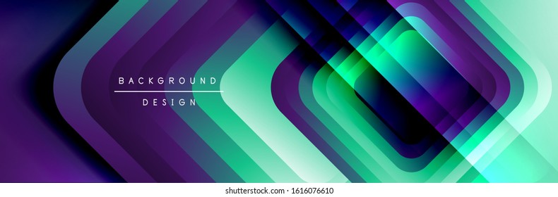 Round squares shapes composition geometric abstract background. Vector Illustration For Wallpaper, Banner, Background, Card, Book, Illustration, landing page, cover, placard, poster, banner, flyer