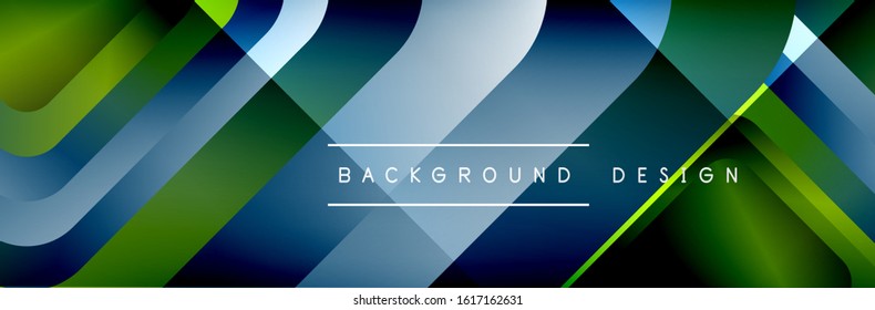 Round squares shapes composition geometric abstract background. Vector Illustration For Wallpaper, Banner, Background, Card, Book, Illustration, landing page, cover, placard, poster, banner, flyer