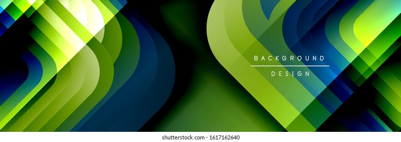 Round squares shapes composition geometric abstract background. Vector Illustration For Wallpaper, Banner, Background, Card, Book, Illustration, landing page, cover, placard, poster, banner, flyer