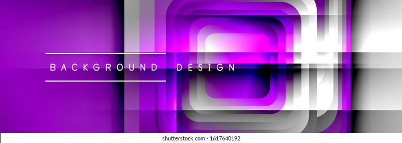 Los cuadrados redondeados forman el fondo abstracto geométrico de la composición. Ilustración vectorial para papel tapiz, cartel, fondo, tarjeta, libro, ilustración, página de inicio, portada, cartel, cartel, pancarta, volante