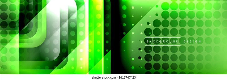 Round squares shapes composition geometric abstract background. Vector Illustration For Wallpaper, Banner, Background, Card, Book, Illustration, landing page, cover, placard, poster, banner, flyer