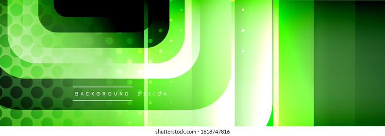 Round squares shapes composition geometric abstract background. Vector Illustration For Wallpaper, Banner, Background, Card, Book, Illustration, landing page, cover, placard, poster, banner, flyer