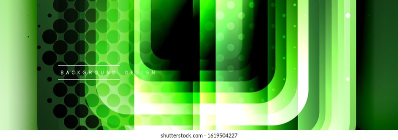 Round squares shapes composition geometric abstract background. Vector Illustration For Wallpaper, Banner, Background, Card, Book, Illustration, landing page, cover, placard, poster, banner, flyer