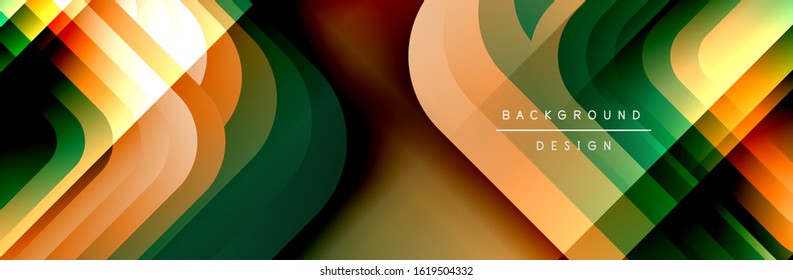 Round squares shapes composition geometric abstract background. Vector Illustration For Wallpaper, Banner, Background, Card, Book, Illustration, landing page, cover, placard, poster, banner, flyer