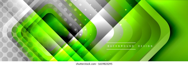 Los cuadrados redondeados forman el fondo abstracto geométrico de la composición. Ilustración vectorial para papel tapiz, cartel, fondo, tarjeta, libro, ilustración, página de inicio, portada, cartel, cartel, pancarta, volante