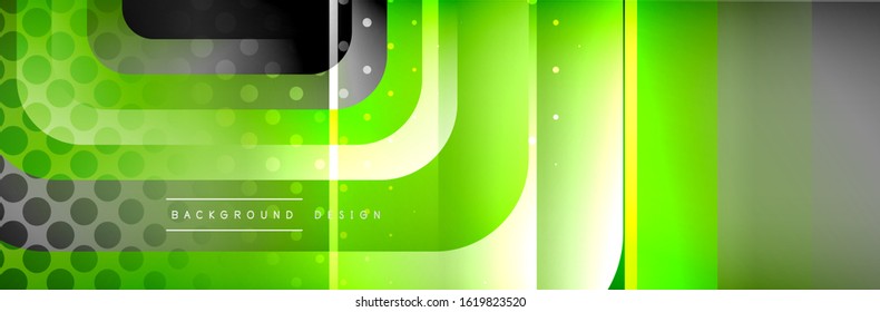 Round squares shapes composition geometric abstract background. Vector Illustration For Wallpaper, Banner, Background, Card, Book, Illustration, landing page, cover, placard, poster, banner, flyer