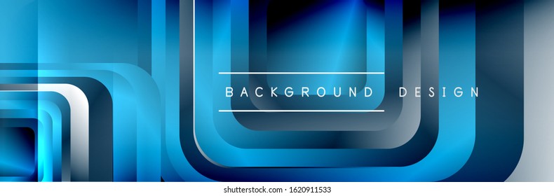 Los cuadrados redondeados forman el fondo abstracto geométrico de la composición. Ilustración vectorial para papel tapiz, cartel, fondo, tarjeta, libro, ilustración, página de inicio, portada, cartel, cartel, pancarta, volante