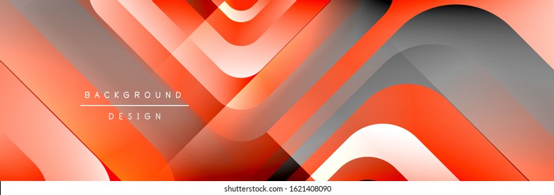 Round squares shapes composition geometric abstract background. Vector Illustration For Wallpaper, Banner, Background, Card, Book, Illustration, landing page, cover, placard, poster, banner, flyer