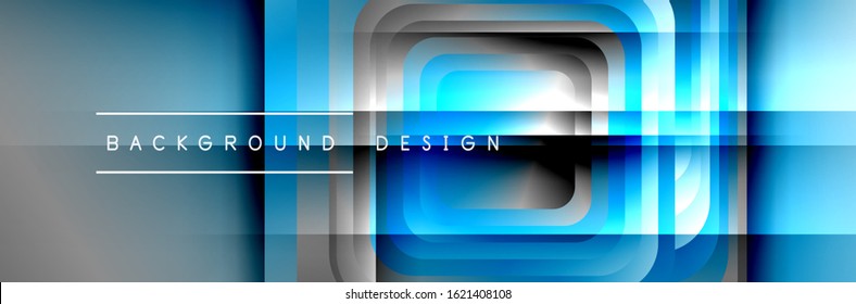 Los cuadrados redondeados forman el fondo abstracto geométrico de la composición. Ilustración vectorial para papel tapiz, cartel, fondo, tarjeta, libro, ilustración, página de inicio, portada, cartel, cartel, pancarta, volante