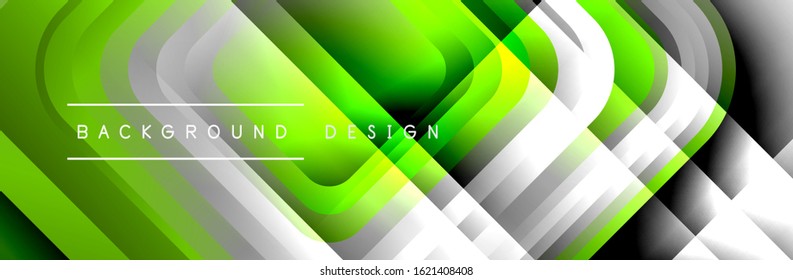 Round squares shapes composition geometric abstract background. Vector Illustration For Wallpaper, Banner, Background, Card, Book, Illustration, landing page, cover, placard, poster, banner, flyer