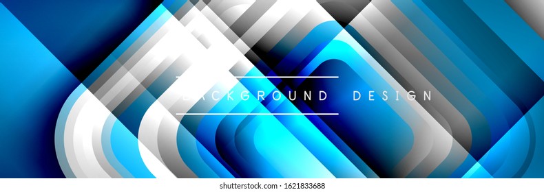 Round squares shapes composition geometric abstract background. Vector Illustration For Wallpaper, Banner, Background, Card, Book, Illustration, landing page, cover, placard, poster, banner, flyer