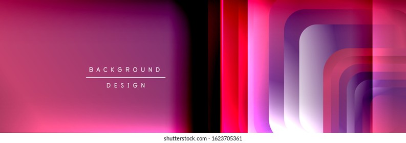 Round squares shapes composition geometric abstract background. Vector Illustration For Wallpaper, Banner, Background, Card, Book, Illustration, landing page, cover, placard, poster, banner, flyer