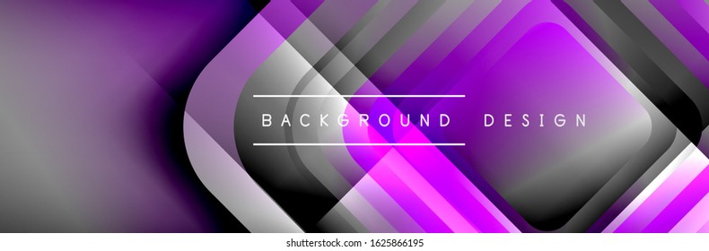 Round squares shapes composition geometric abstract background. Vector Illustration For Wallpaper, Banner, Background, Card, Book, Illustration, landing page, cover, placard, poster, banner, flyer