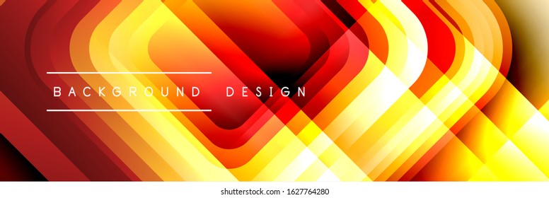 Los cuadrados redondeados forman el fondo abstracto geométrico de la composición. Ilustración vectorial para papel tapiz, cartel, fondo, tarjeta, libro, ilustración, página de inicio, portada, cartel, cartel, pancarta, volante
