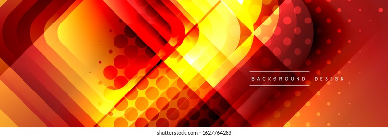 Round squares shapes composition geometric abstract background. Vector Illustration For Wallpaper, Banner, Background, Card, Book, Illustration, landing page, cover, placard, poster, banner, flyer