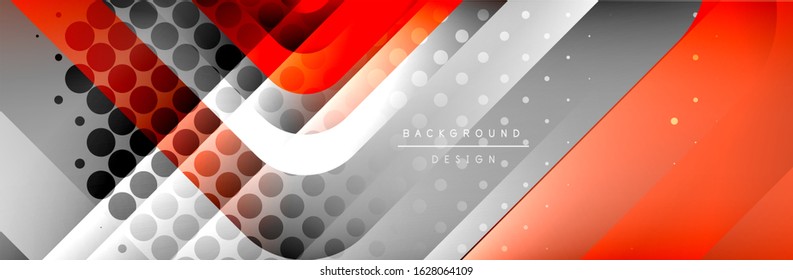 Round squares shapes composition geometric abstract background. Vector Illustration For Wallpaper, Banner, Background, Card, Book, Illustration, landing page, cover, placard, poster, banner, flyer