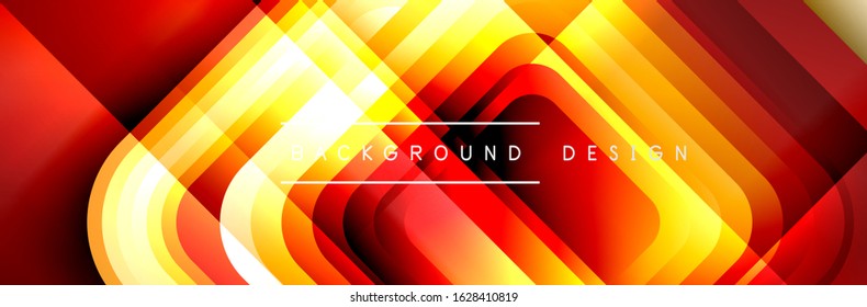 Round squares shapes composition geometric abstract background. Vector Illustration For Wallpaper, Banner, Background, Card, Book, Illustration, landing page, cover, placard, poster, banner, flyer