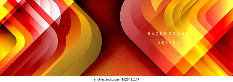 Round squares shapes composition geometric abstract background. Vector Illustration For Wallpaper, Banner, Background, Card, Book, Illustration, landing page, cover, placard, poster, banner, flyer