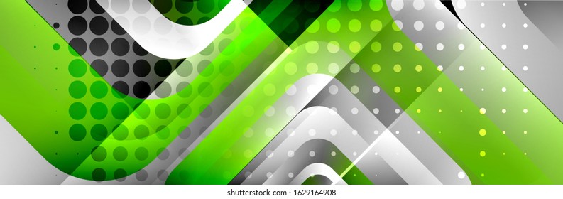 Round squares shapes composition geometric abstract background. Vector Illustration For Wallpaper, Banner, Background, Card, Book, Illustration, landing page, cover, placard, poster, banner, flyer