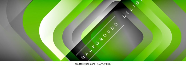 Round squares shapes composition geometric abstract background. Vector Illustration For Wallpaper, Banner, Background, Card, Book, Illustration, landing page, cover, placard, poster, banner, flyer