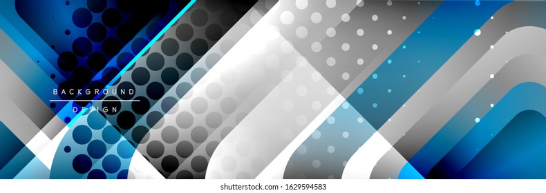 Quadrados redondos molda a composição de fundo abstrato geométrico. Ilustração vetorial para papel de parede, banner, plano de fundo, cartão, livro, ilustração, landing page, capa, cartaz, cartaz, banner, folheto