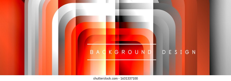 Round squares shapes composition geometric abstract background. Vector Illustration For Wallpaper, Banner, Background, Card, Book, Illustration, landing page, cover, placard, poster, banner, flyer