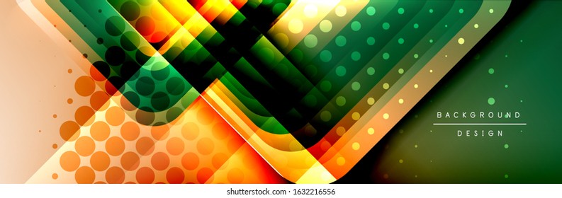Round squares shapes composition geometric abstract background. Vector Illustration For Wallpaper, Banner, Background, Card, Book, Illustration, landing page, cover, placard, poster, banner, flyer