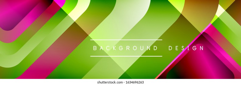 Round squares shapes composition geometric abstract background. Vector Illustration For Wallpaper, Banner, Background, Card, Book, Illustration, landing page, cover, placard, poster, banner, flyer