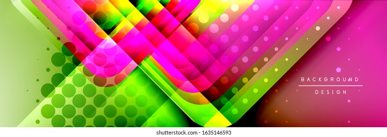 Round squares shapes composition geometric abstract background. Vector Illustration For Wallpaper, Banner, Background, Card, Book, Illustration, landing page, cover, placard, poster, banner, flyer