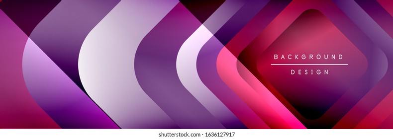 Round squares shapes composition geometric abstract background. Vector Illustration For Wallpaper, Banner, Background, Card, Book, Illustration, landing page, cover, placard, poster, banner, flyer