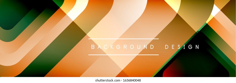 Round squares shapes composition geometric abstract background. Vector Illustration For Wallpaper, Banner, Background, Card, Book, Illustration, landing page, cover, placard, poster, banner, flyer